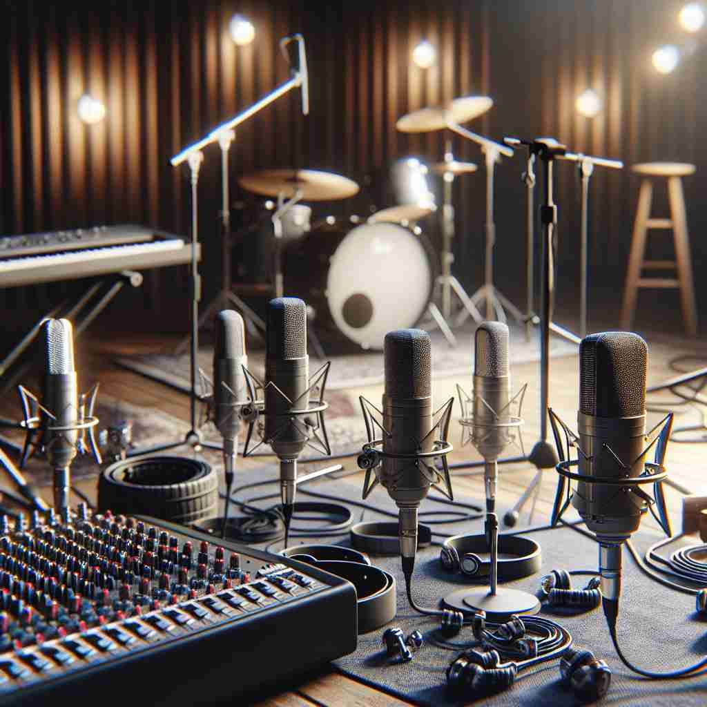 An image illustrating Microfonação de Banda em Gravação Caseira: O Guia Completo