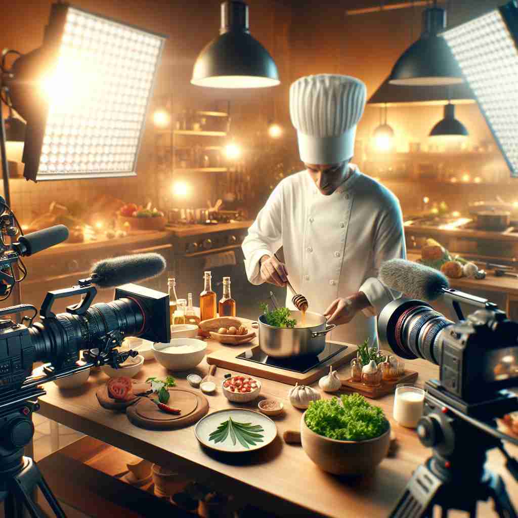 An image illustrating Guia Completo Produção de Vídeos Culinários